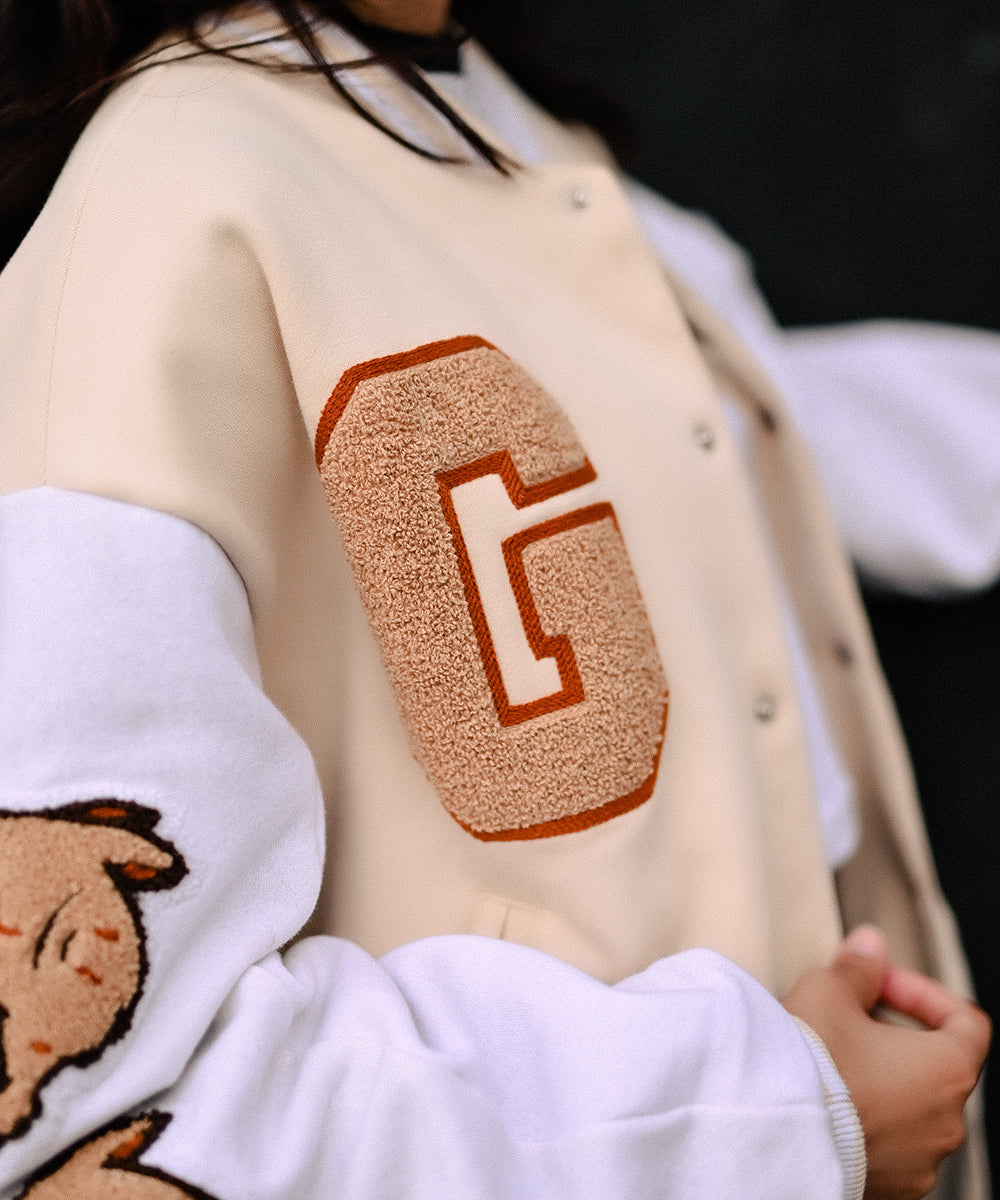 The Wild Beige Sterick Jacket | Varsity Jacket | Women | Sterick Wardrobe