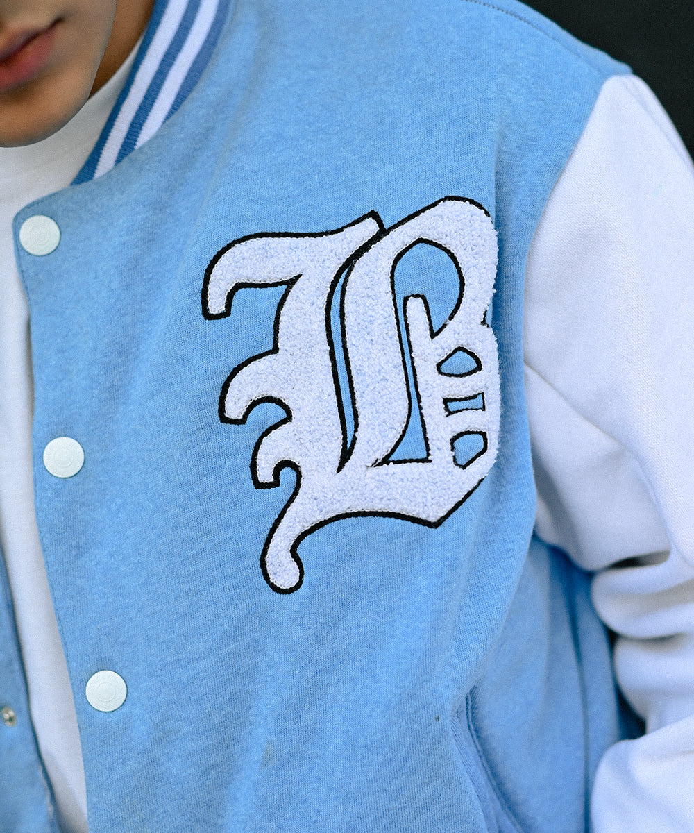 LA Sky Blue Letterman Jacket | Varsity Jackets | Sterick Wardrobe | Unisex