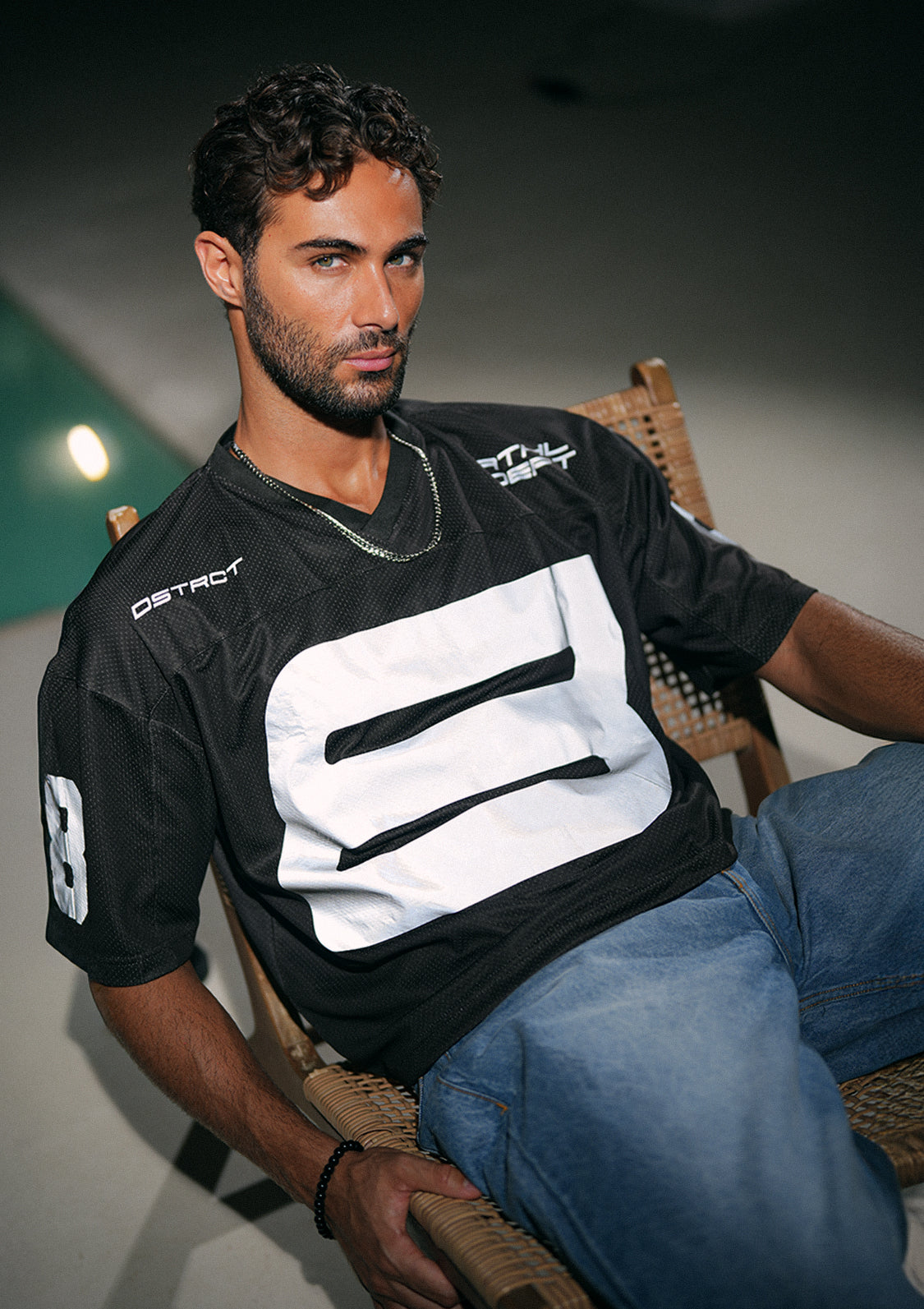 Sterick UNISEX - Noir Reflective Cropped Jersey