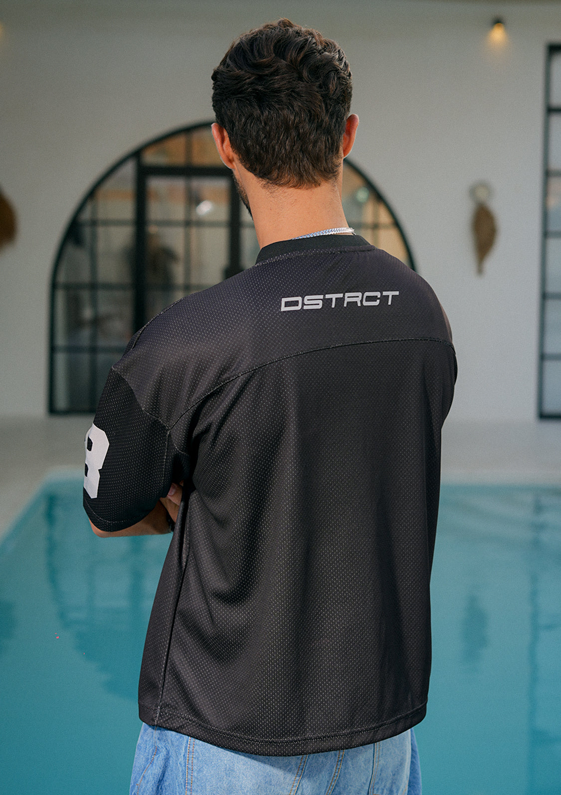 Sterick UNISEX - Noir Reflective Cropped Jersey