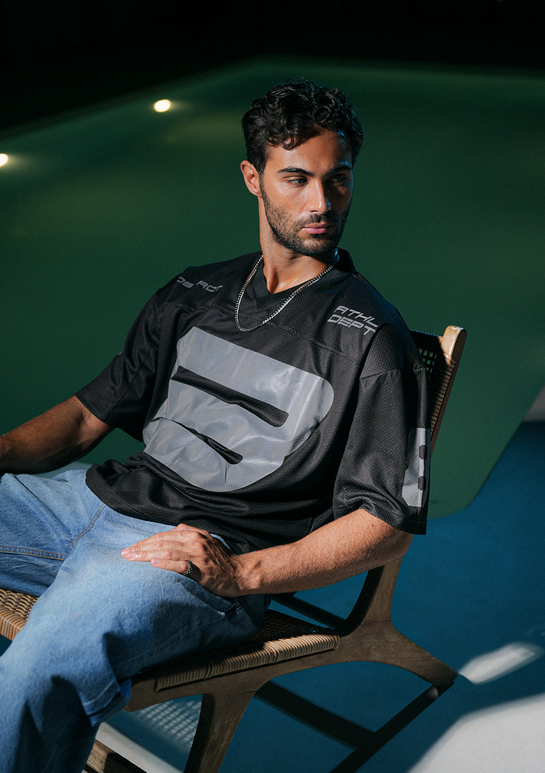 Sterick UNISEX - Noir Reflective Cropped Jersey
