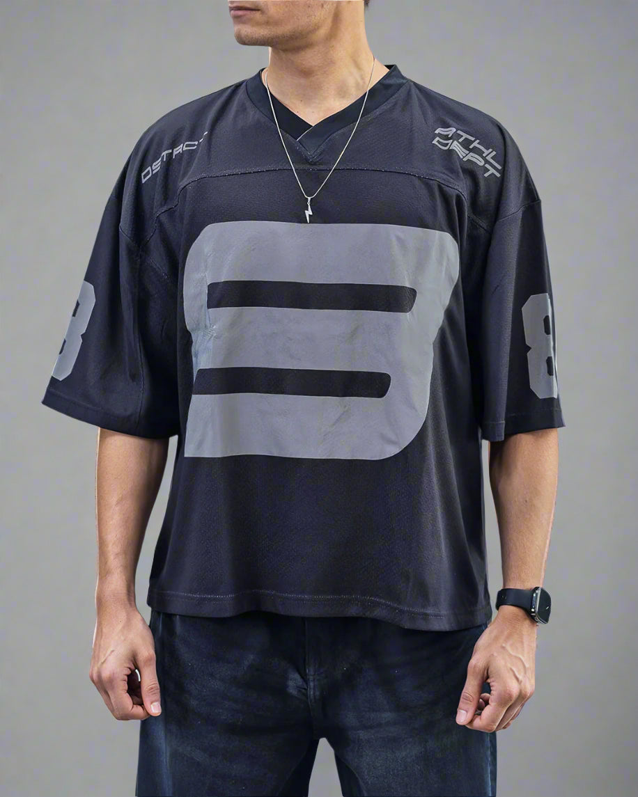 Sterick UNISEX - Noir Reflective Cropped Jersey