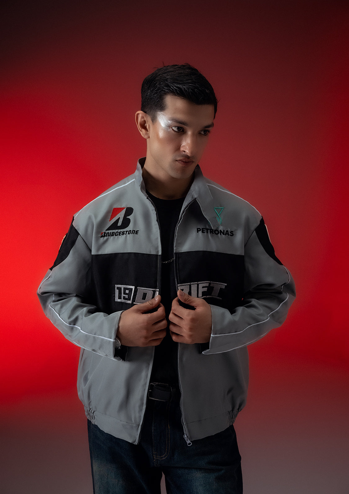Unisex Sterick DRIFT Grey Racer Jacket