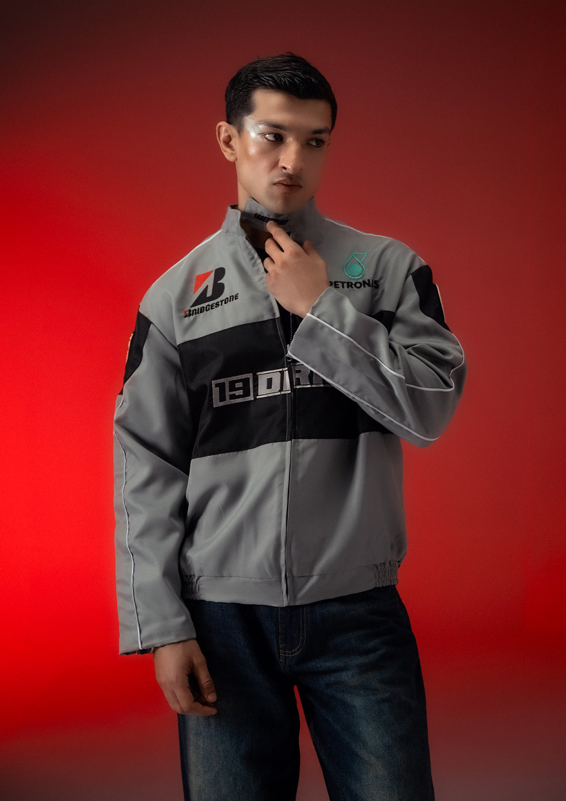 Unisex Sterick DRIFT Grey Racer Jacket
