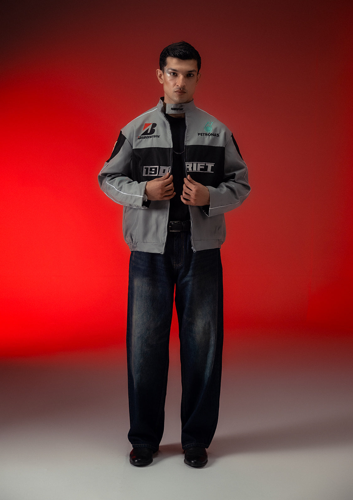 Unisex Sterick DRIFT Grey Racer Jacket