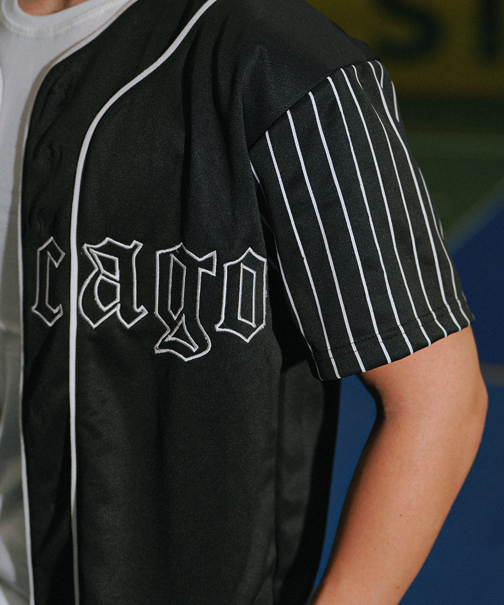 Unisex Sterick Stripe Chicago (Black) Baseball Jersey
