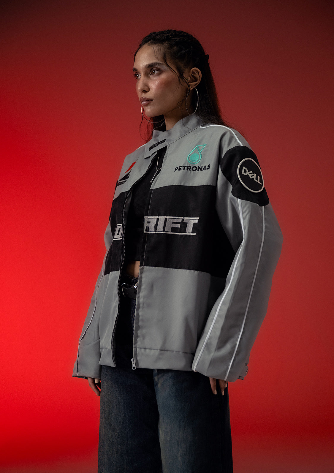 Unisex Sterick DRIFT Grey Racer Jacket