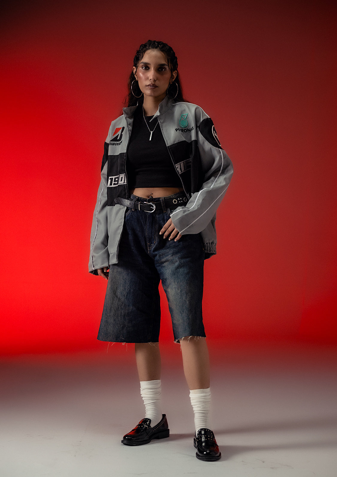 Unisex Sterick DRIFT Grey Racer Jacket