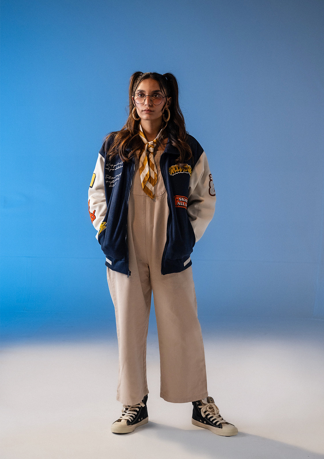 Unisex Sterick Force Navy Blue Varsity Jacket