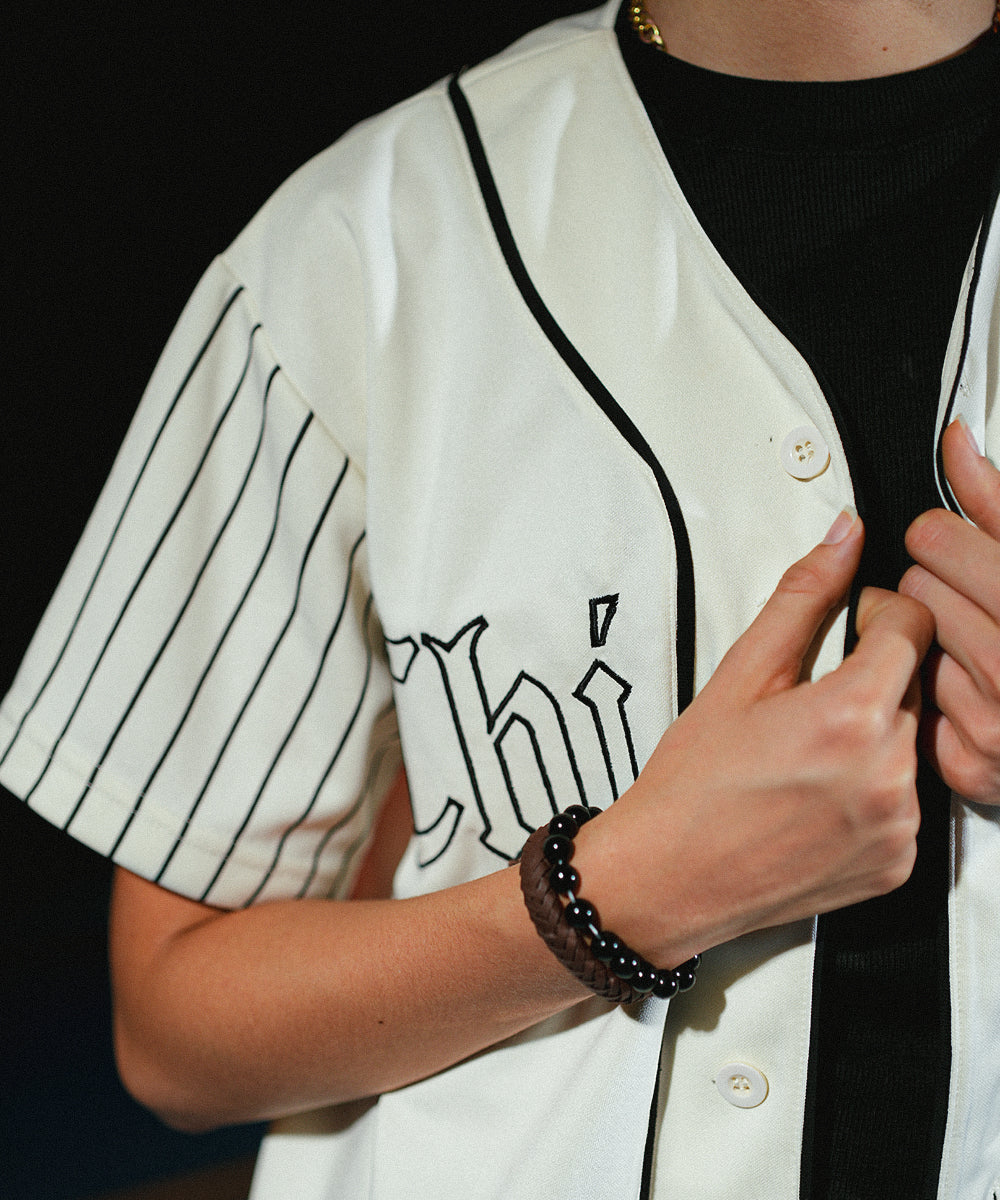 UNISEX Urban Stripe  Sterick Chicago (Off- White) Baseball Jersey